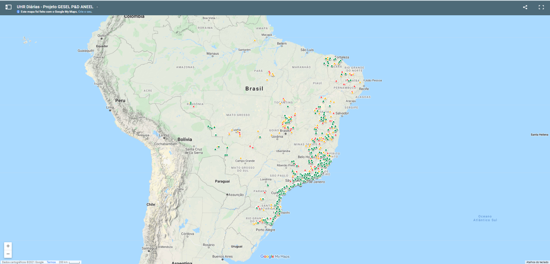 Projeto de pesquisa realizou o “Mapeamento de UHR Diárias e Semanais no Brasil”